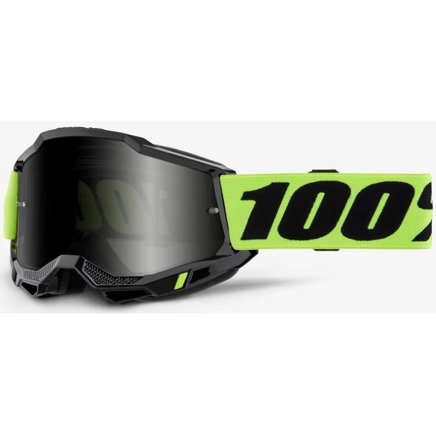 Окуляри 100% ACCURI 2 SAND Goggle Neon Yellow - Smoke Lens