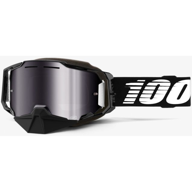 Окуляри 100% ARMEGA SNOWMOBILE Goggle Black - Mirror Silver Lens