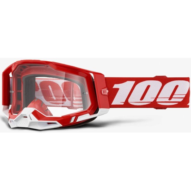 Окуляри 100% RACECRAFT 2 Goggle Red - Clear Lens