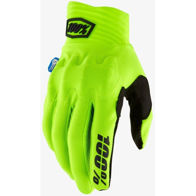 Перчатки Ride 100% COGNITO Smart Shock Glove [Fluo Yellow]