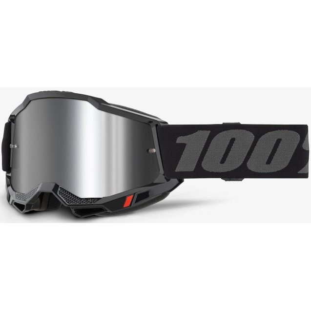 Дитячі окуляри 100% ACCURI 2 Youth Goggle Black - Mirror Silver Lens