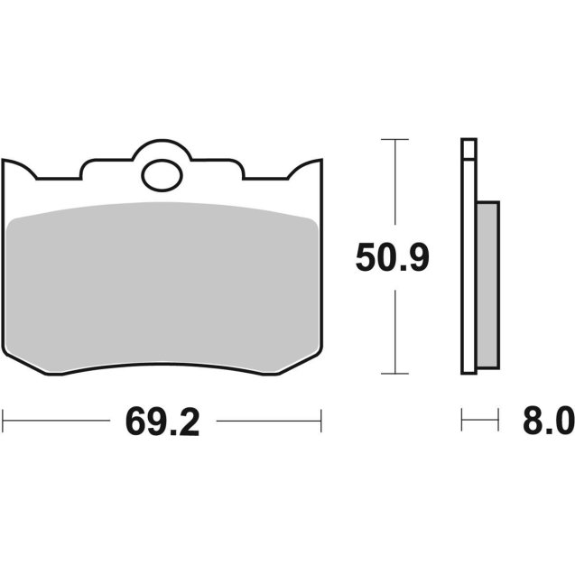 Гальмівні колодки SBS Perfomance Machine Rear Brake Pads