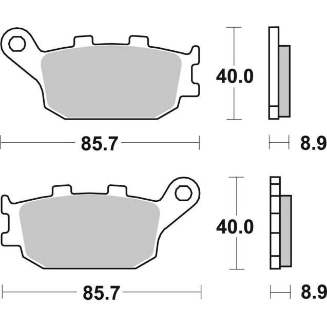 Гальмівні колодки SBS Performance Rear Brake Pads