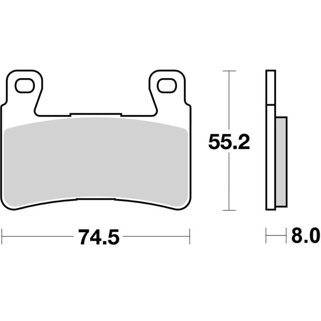 Гальмівні колодки SBS Track Days Front Brake Pads