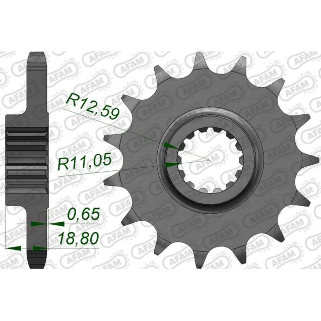 Зірка AFAM 530 Sprocket - Ducati