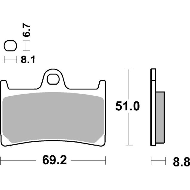 Гальмівні колодки SBS Track Days Front Brake Pads