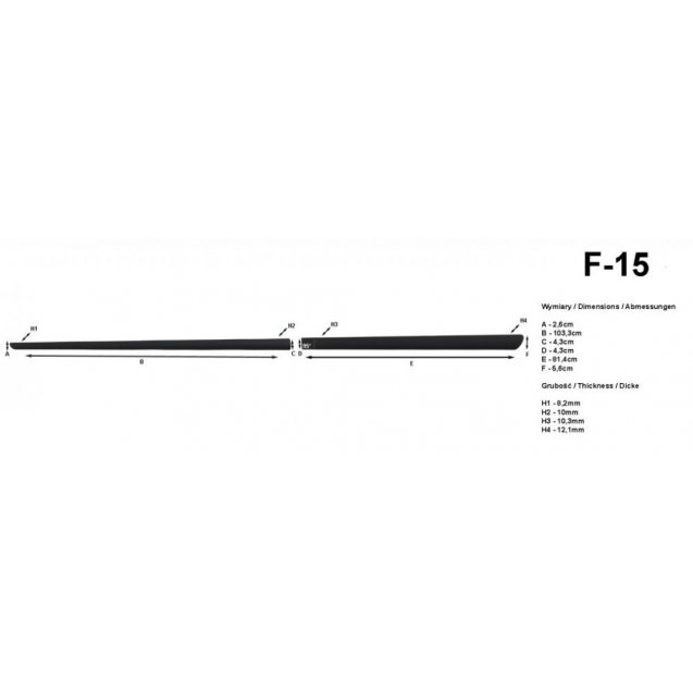 Молдинги на двери Automotiva F-15 / side door moldings