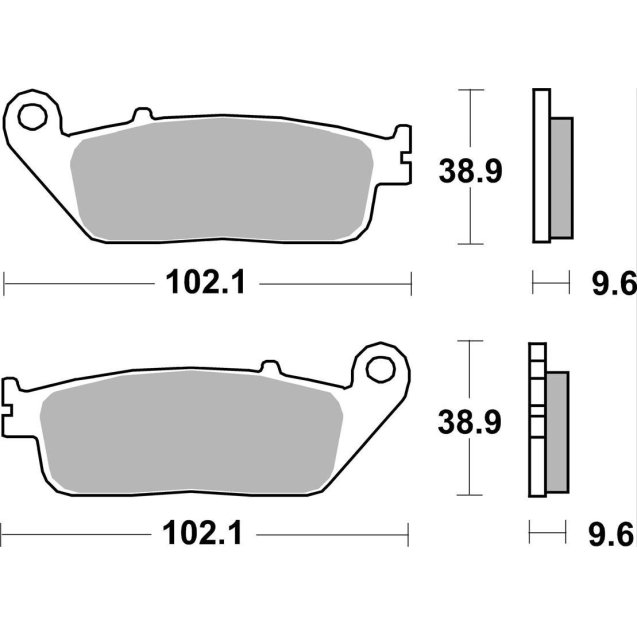 Гальмівні колодки SBS High Performance Rear Brake Pads