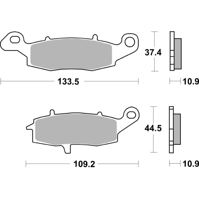 Гальмівні колодки SBS Performance Rear Brake Pads