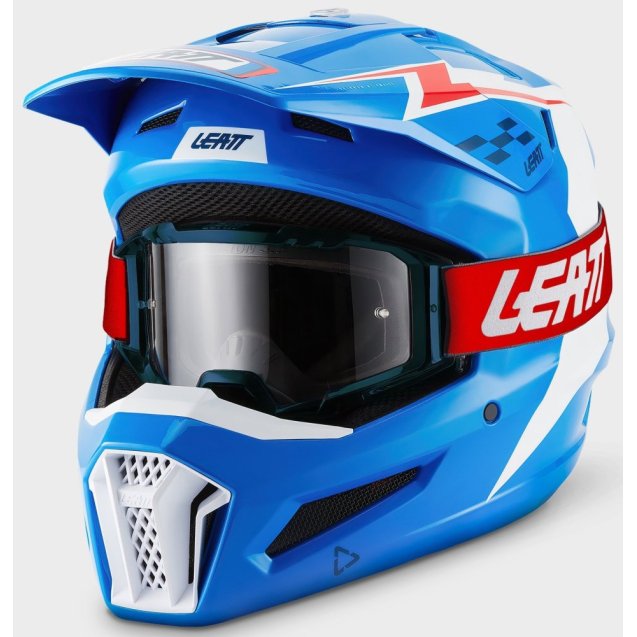 Шолом LEATT Moto 3.5 Helmet + Goggle [Blue]