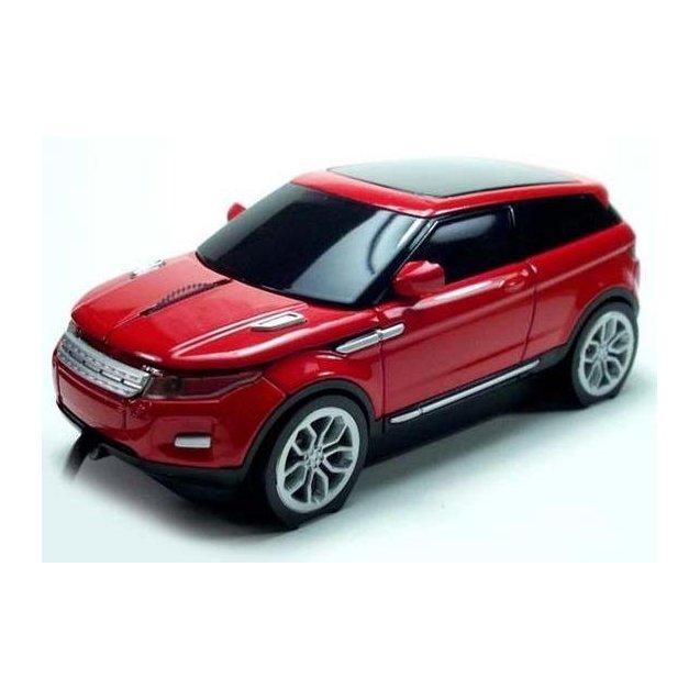 мышка компьютерная проводная Range Rover Evogue красная