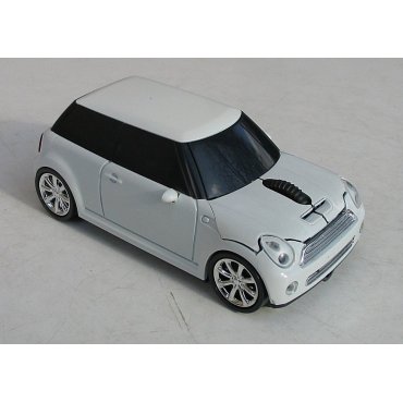 мышка компьютерная беспроводная Mini Cooper белая