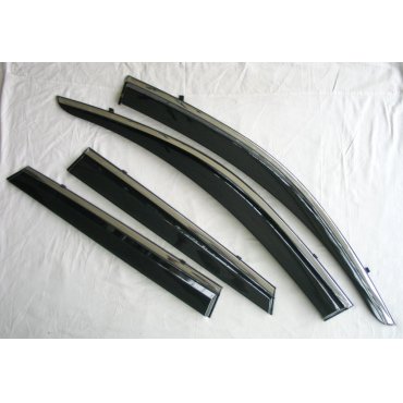 Volkswagen Touareg CR 2018+ ветровики дефлекторы окон ASP с молдингом нержавеющей стали / sunvisors