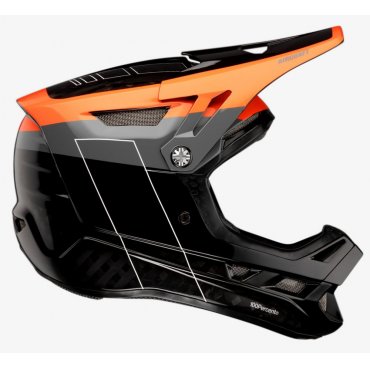 Шолом Ride 100% AIRCRAFT CARBON Helmet [Darkblast]