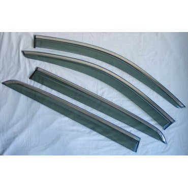 Volvo XC40 2018+  ветровики дефлекторы окон ASP с молдингом нержавеющей стали / sunvisors