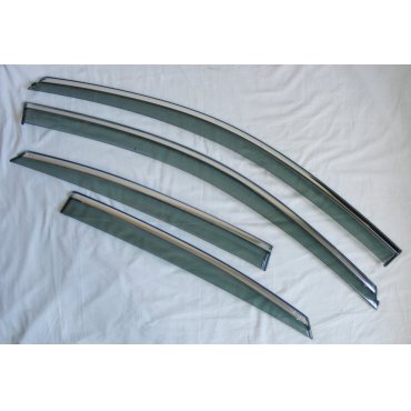 Toyota Avalon XX50 2019+  ветровики дефлекторы окон ASP с молдингом нержавеющей стали / sunvisors