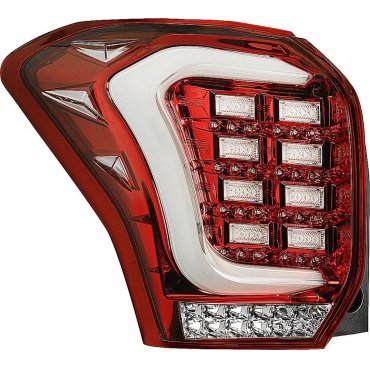 Subaru Forester SJ оптика задняя альтернативная ,фонари тюнинг диодные красные/ LED taillights red  