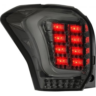 Subaru Forester SJ оптика задняя альтернативная ,фонари тюнинг диодные тонированный хром / LED taillights smoked chrome