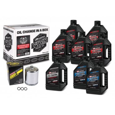 Комплект Maxima V-TWIN MILWAUKEE-EIGHT Oil Change Kit - Syntetic [Chrome]