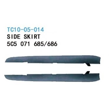 Volkswagen Jetta Mk6 2012+ накладки на пороги внешние ABS 