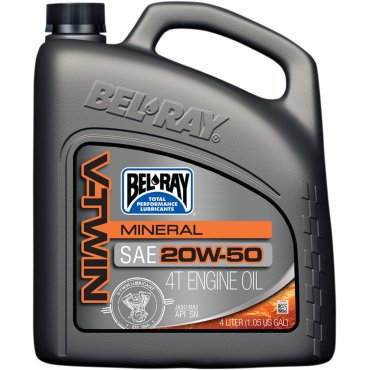 Масло моторне Bel-Ray V-Twin Mineral Engine Oil [4л]