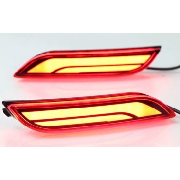 Toyota Camry XV70 2018+ LED вставки катафоты в задний бампер 2 режима WC2