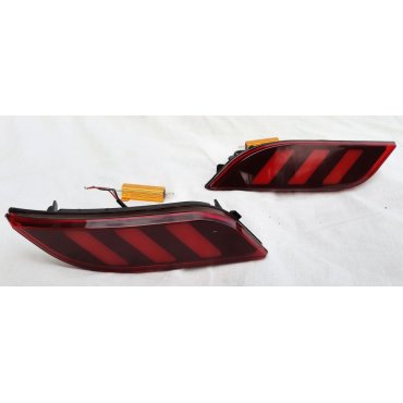 Jeep Compass 2017+ LED вставки катафоты в задний бампер 2 режима WC2