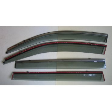 Toyota Highlander  XU50  ветровики дефлекторы окон  ASP с молдингом нержавеющей стали / sunvisors