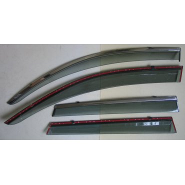 Volkswagen Touareg NF ветровики дефлекторы окон  ASP с молдингом нержавеющей стали / sunvisors