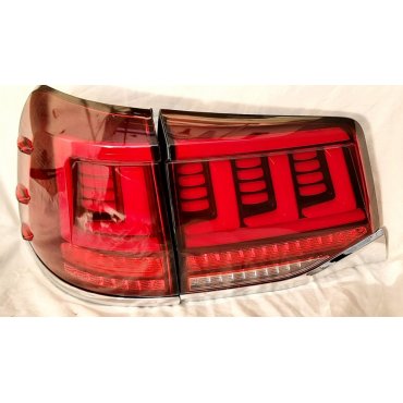 Toyota Land Cruiser 200 2016+ оптика задняя LED красная стиль CP