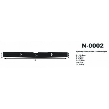 Mercedes Vito / Viano  W639 накладка защитная на задний бампер полиуретановая