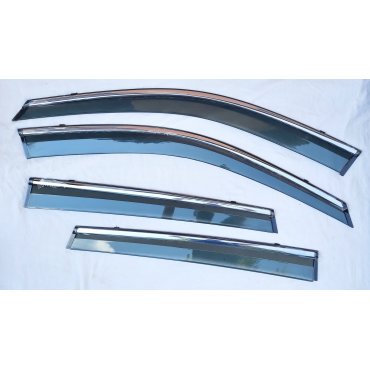 Haval H6 2021+ ветровики дефлекторы окон ASP с молдингом нержавеющей стали / sunvisors