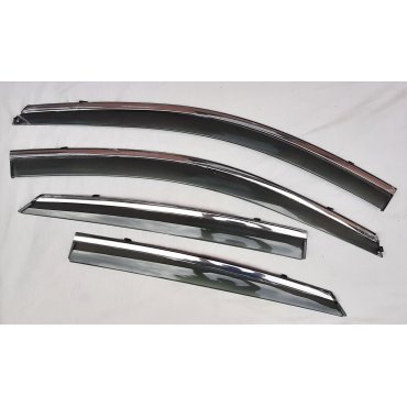 Hyundai LaFesta 2018+ ветровики дефлекторы окон ASP с молдингом нержавеющей стали / sunvisors