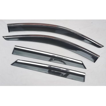Volkswagen T-Roc ветровики дефлекторы окон ASP с молдингом нержавеющей стали / sunvisors