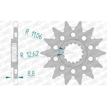 Зірка AFAM 520 Grooved Sprocket - KTM Зірка AFAM 520 Grooved Sprocket - KTM