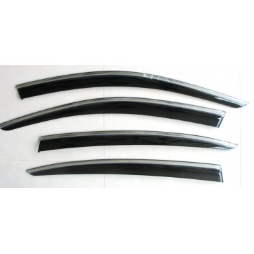 Volkswagen Passat B8 ветровики дефлекторы окон ASP с молдингом нержавеющей стали / sunvisors