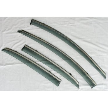 Hyundai I30 Mk2 хэтчбек   ветровики дефлекторы окон ASP с молдингом нержавеющей стали / sunvisors