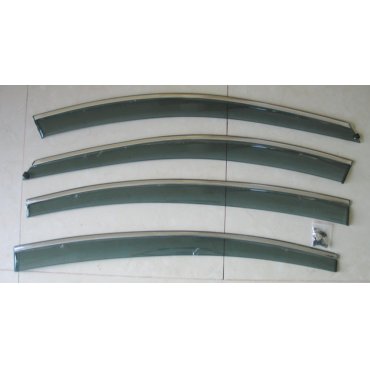 Chevrolet Cruze Mk1 ветровики дефлекторы окон ASP с молдингом нержавеющей стали / sunvisors