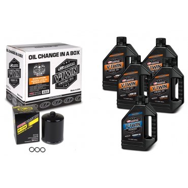 Комплект Maxima V-TWIN SPORTSTER® Oil Change Kit - Mineral [Black]
