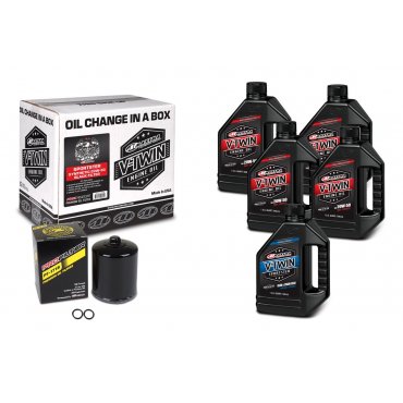 Комплект Maxima V-TWIN SPORTSTER Oil Change Kit - Synthetic [Black]
