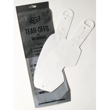 Дитячi зривки FOX Y-AIRSPACE Tear-Offs Laminated - 20 pack Дитячi зривки FOX Y-AIRSPACE Tear-Offs Laminated - 20 pack