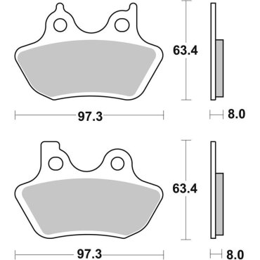 Гальмівні колодки SBS High Power Brake Pads Гальмівні колодки SBS High Power Brake Pads