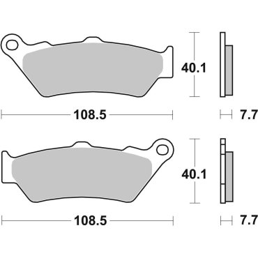 Гальмівні колодки SBS High Performance Rear Brake Pads Гальмівні колодки SBS High Performance Rear Brake Pads