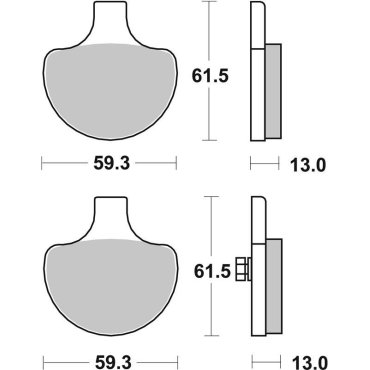 Гальмівні колодки SBS High Performance Front Brake Pads Гальмівні колодки SBS High Performance Front Brake Pads