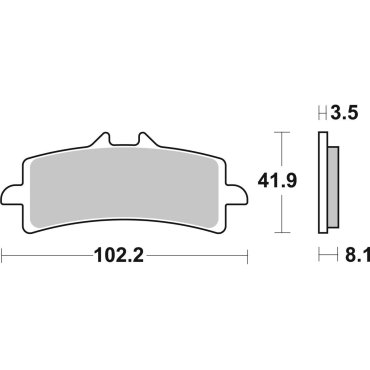 Гальмівні колодки Renthal RC-1 Front Brake Pads Гальмівні колодки Renthal RC-1 Front Brake Pads
