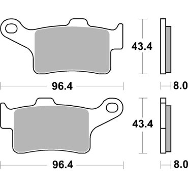 Гальмівні колодки SBS Performance Front Brake Pads Гальмівні колодки SBS Performance Front Brake Pads