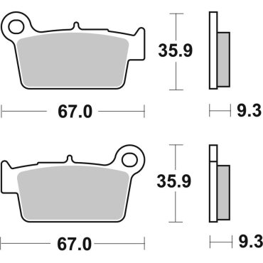 Гальмівні колодки SBS Standard Brake Pads Гальмівні колодки SBS Standard Brake Pads