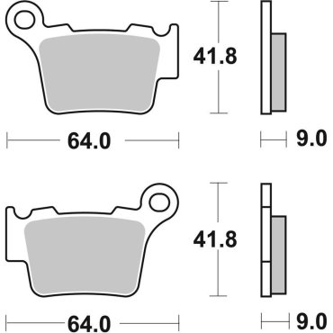 Гальмівні колодки SBS Standard Brake Pads Гальмівні колодки SBS Standard Brake Pads