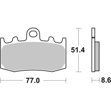 Гальмівні колодки SBS Upgrade Front Brake Pads Гальмівні колодки SBS Upgrade Front Brake Pads