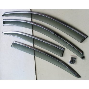 Volkswagen Jetta Mk 6 ветровики дефлекторы окон ASP с молдингом нержавеющей стали / sunvisors